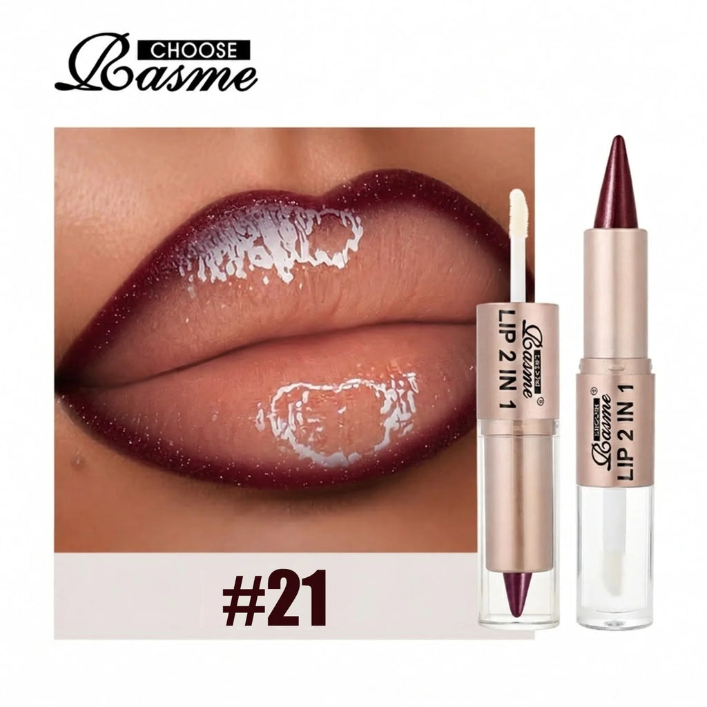 2-in-1 Matte Lip Liner & Gloss Duo