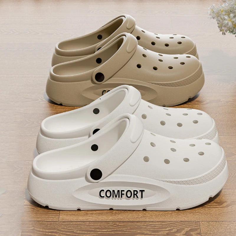 Unisex Lightweight Clog Sandals Adjustable Strap Comfort Shoes