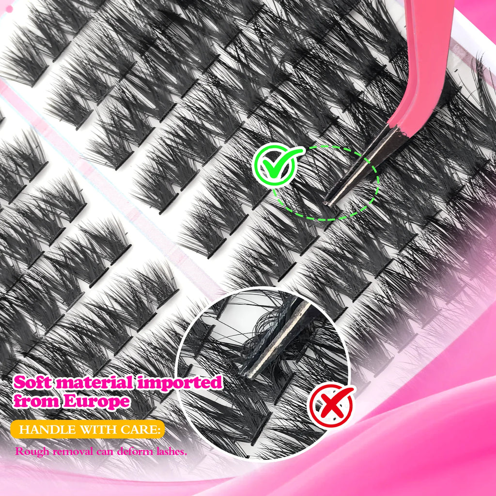 DIY Wispy Individual Cluster Lashes – Soft & Lightweight