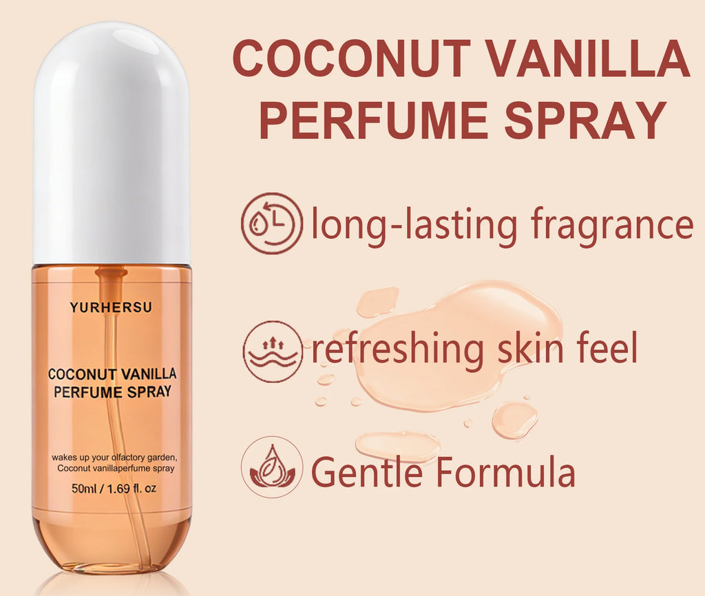 Vanilla Coconut Perfume Spray – Warm Gourmand Fragrance
