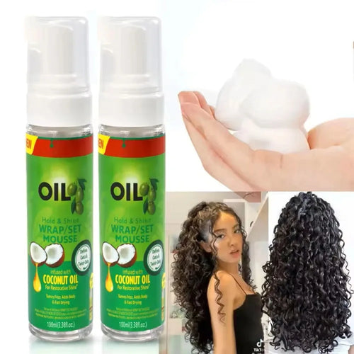 100ml Curly Hair Styling Mousse Strong Hold & Anti-Frizz for Wigs and Natural Hair