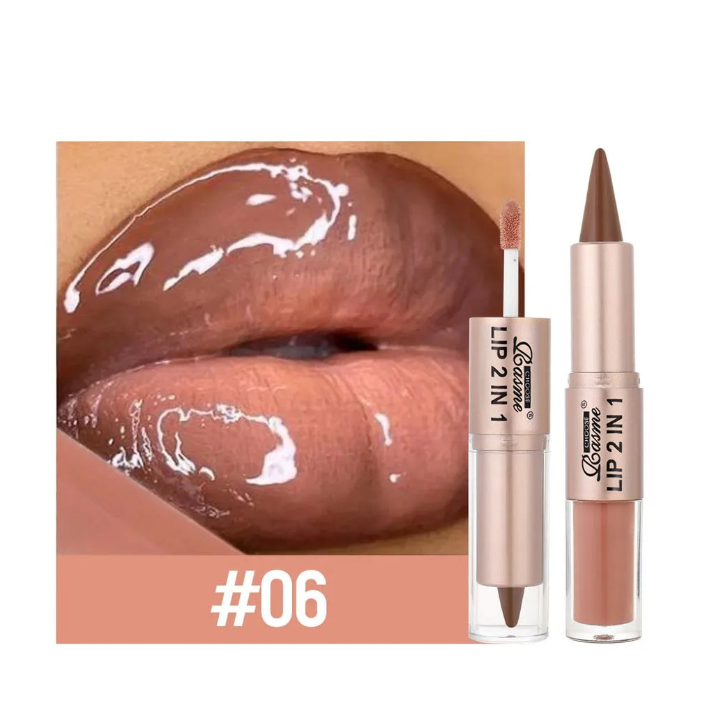 2-in-1 Matte Lip Liner & Gloss Duo