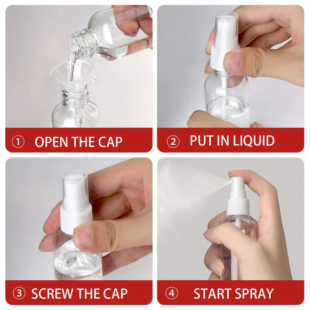 Refillable Travel Spray Bottle Set