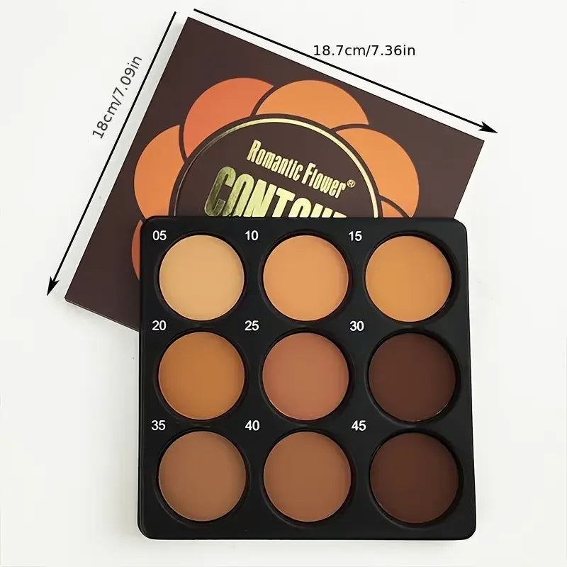 9-Color Contour & Bronze Face Palette