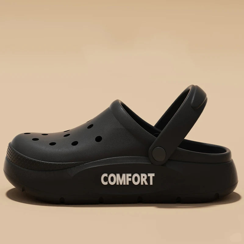 Unisex Lightweight Clog Sandals Adjustable Strap Comfort Shoes