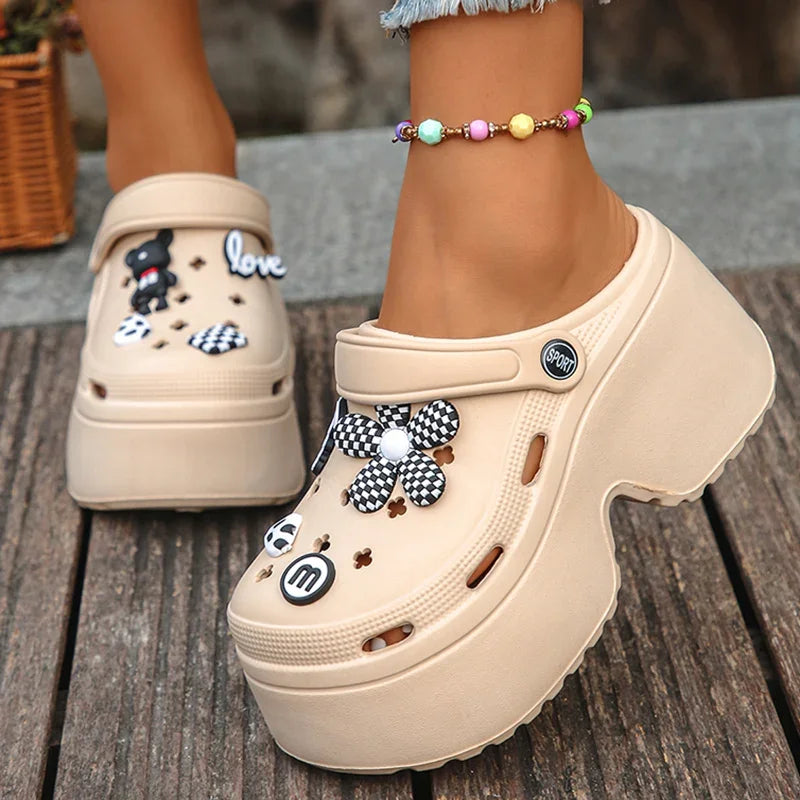 Women’s Chunky Platform Clogs Casual Slip-On Sandal