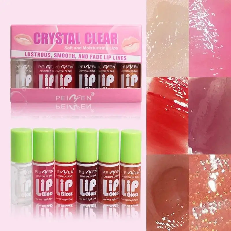 Crystal Clear 6-Piece Hydrating Lip Gloss Set