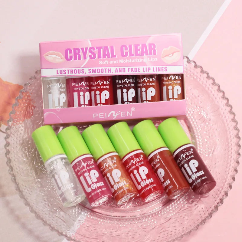 Crystal Clear 6-Piece Hydrating Lip Gloss Set
