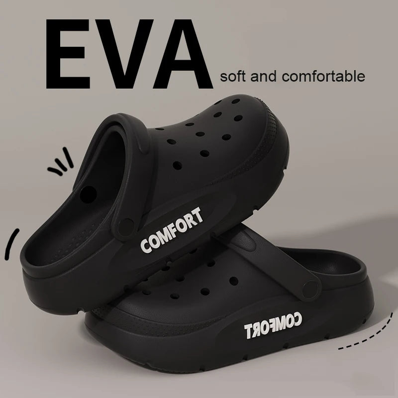Unisex Lightweight Clog Sandals Adjustable Strap Comfort Shoes