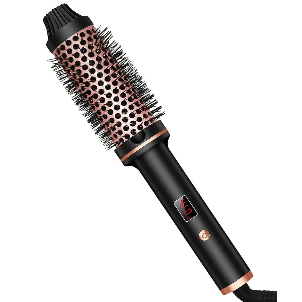 3-in-1 Ionic Heated Styling Brush for Smoothing, Curling & Volume