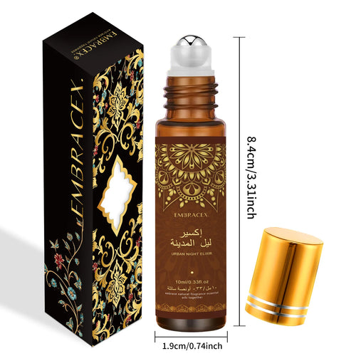 10 mL Urban Night Elixir Roll-On Fragrance Oil Long-Lasting Scent
