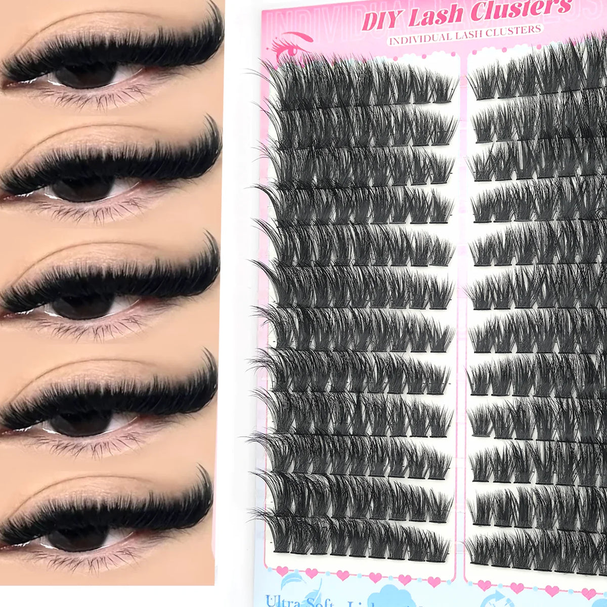 DIY Wispy Individual Cluster Lashes – Soft & Lightweight