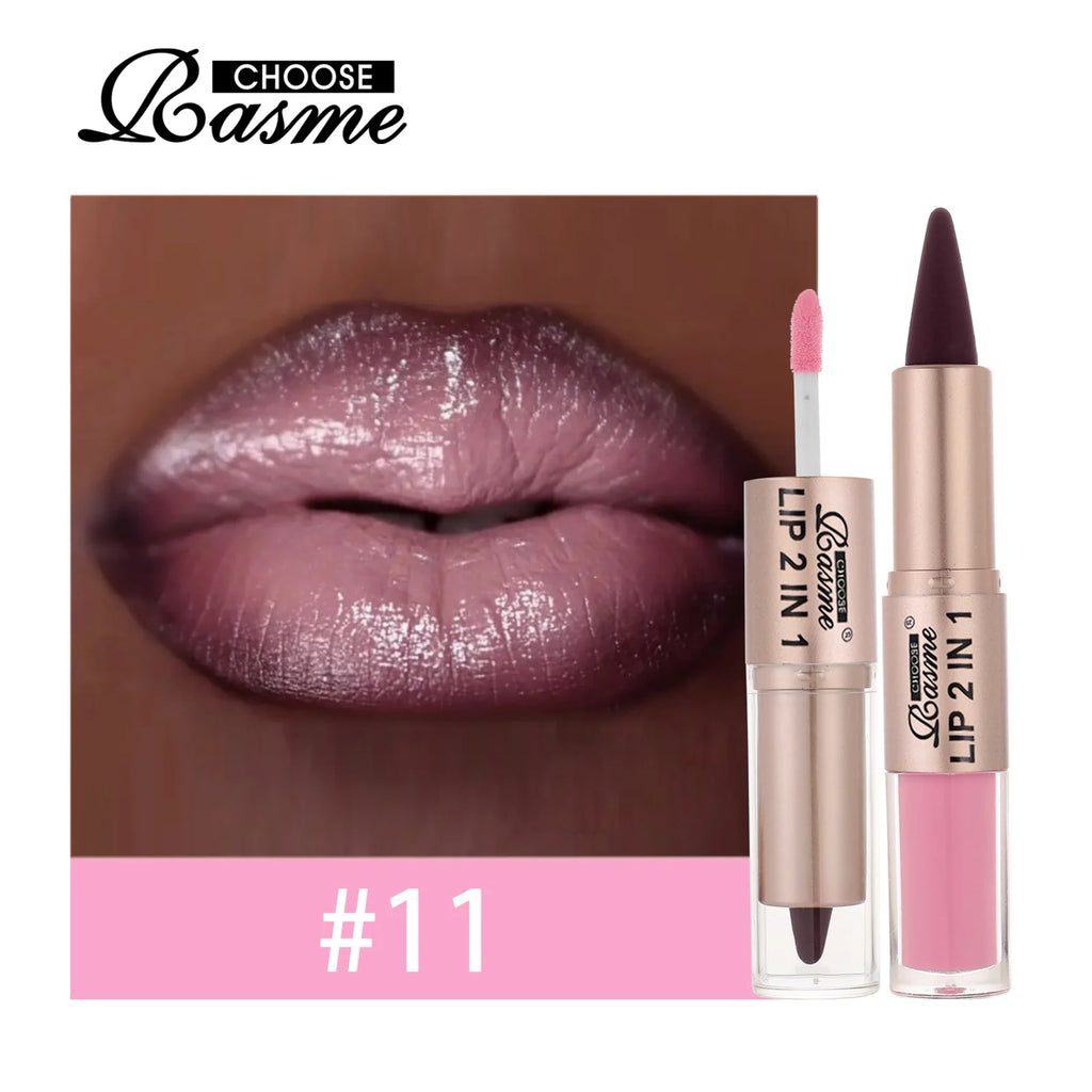 2-in-1 Matte Lip Liner & Gloss Duo