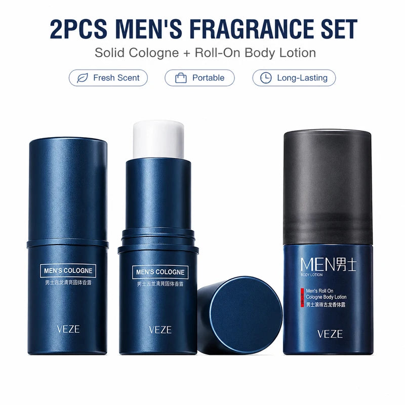 Men’s Woody Solid Cologne & Roll-On Fragrance