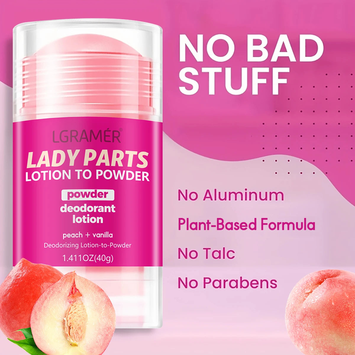 Peach & Vanilla Freshening Deodorant Lotion
