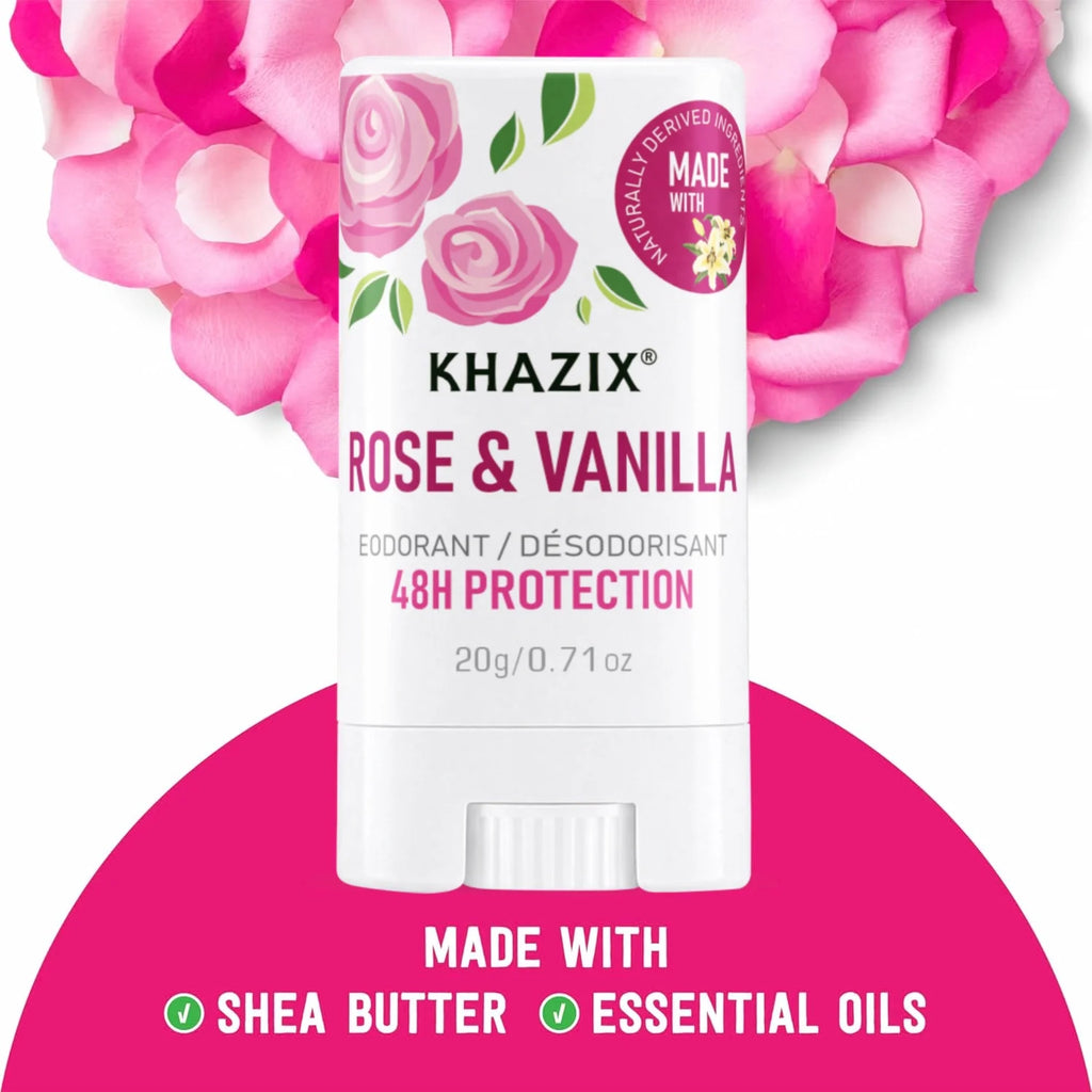 Rose & Vanilla Shea Butter Deodorant Stick 48H Freshness