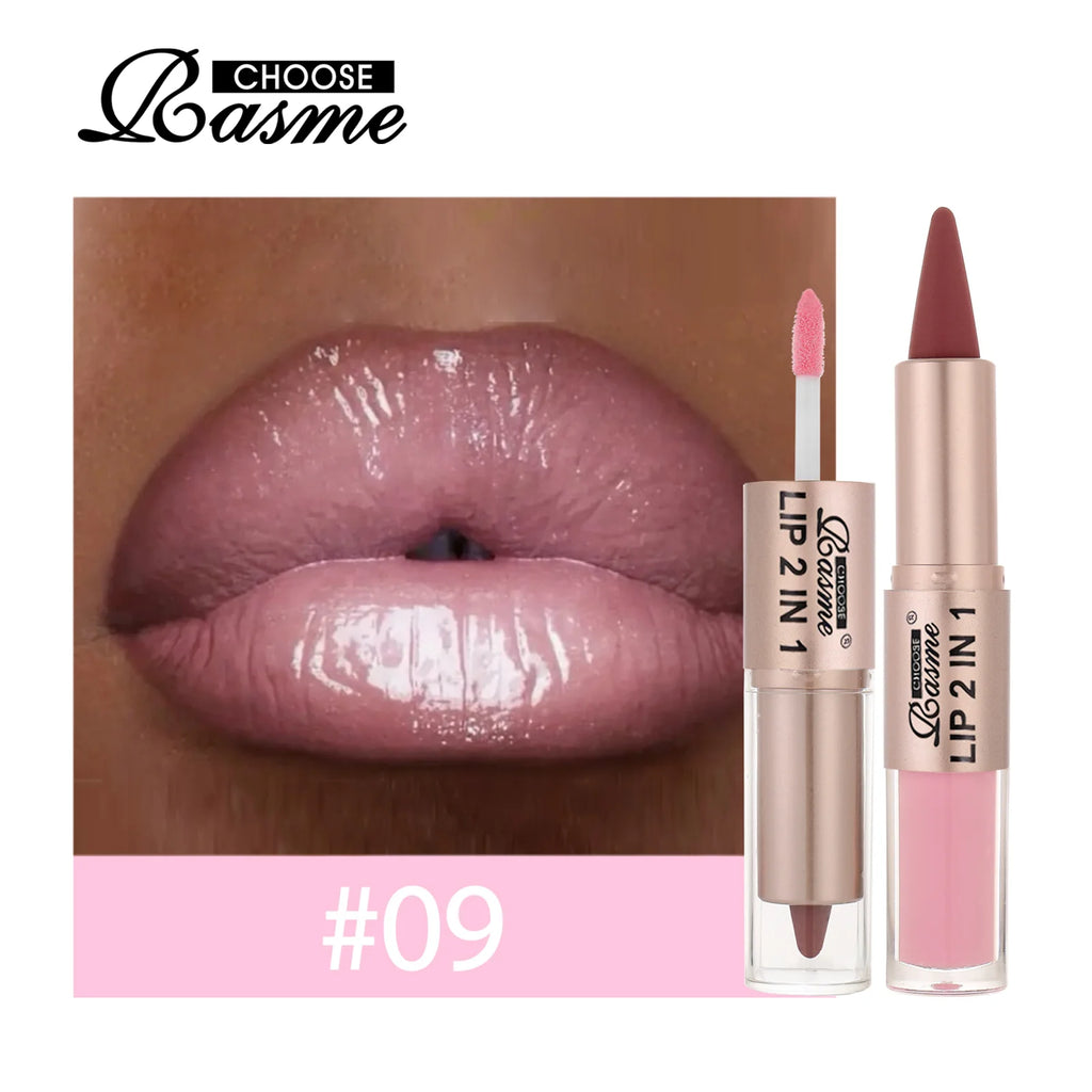 2-in-1 Matte Lip Liner & Gloss Duo