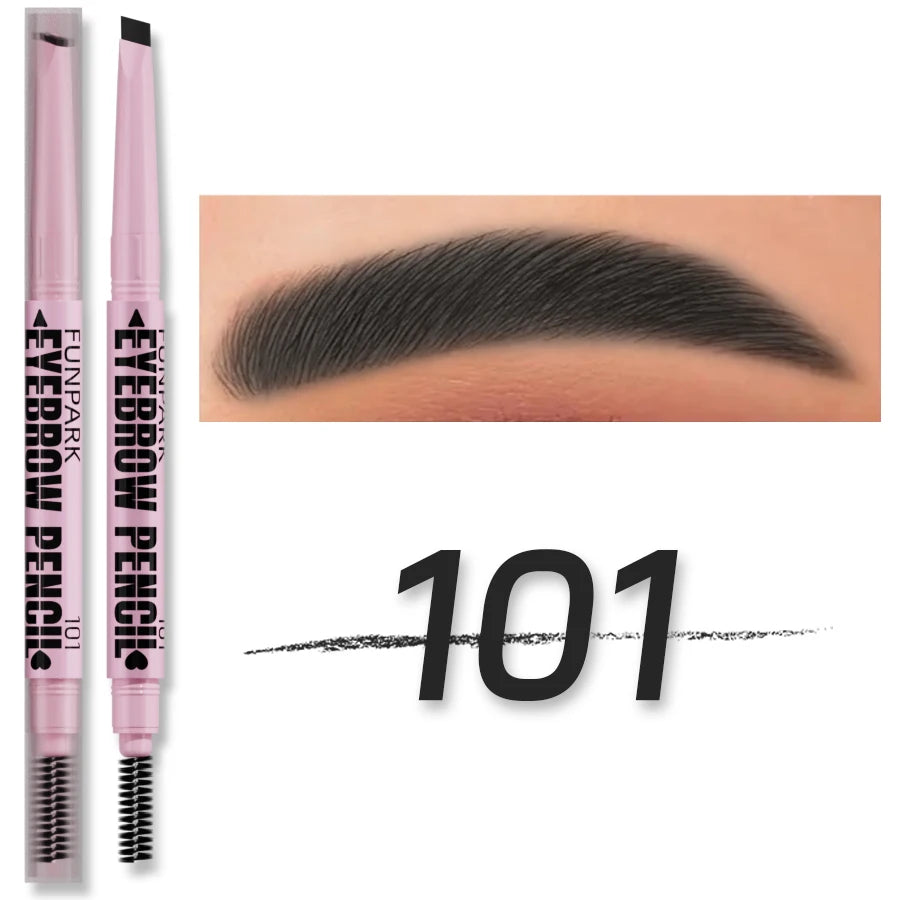2-in-1 Waterproof Eyebrow Pencil with Spoolie – 5 Shades