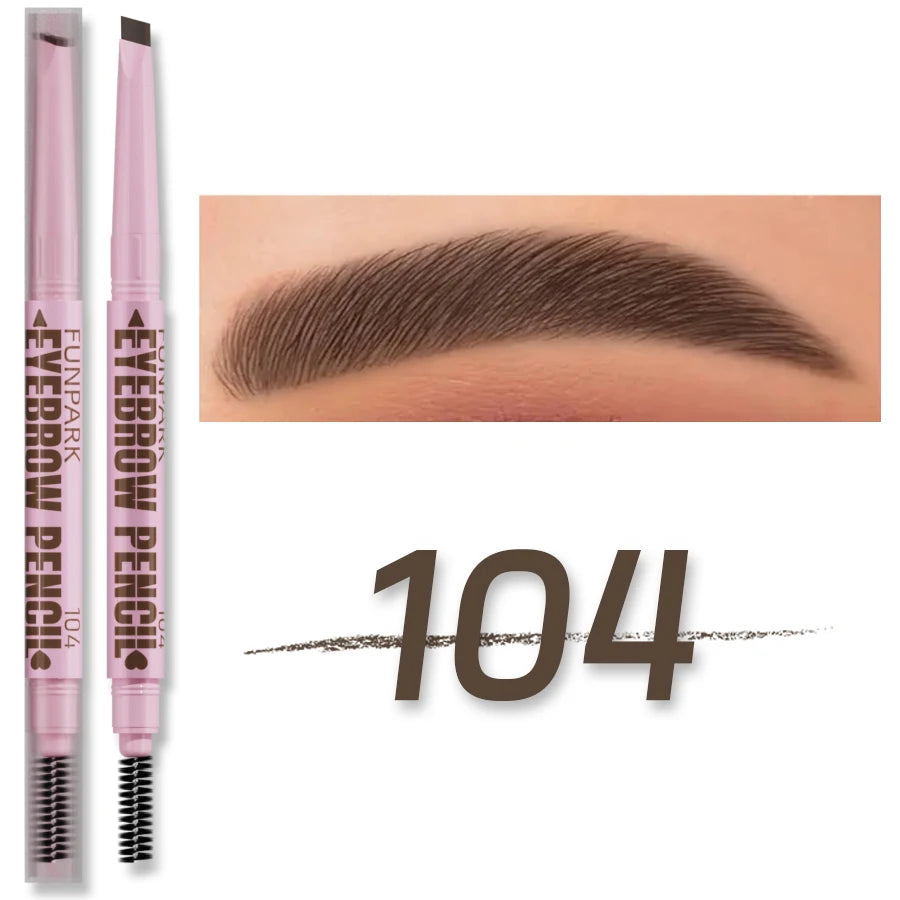 2-in-1 Waterproof Eyebrow Pencil with Spoolie – 5 Shades