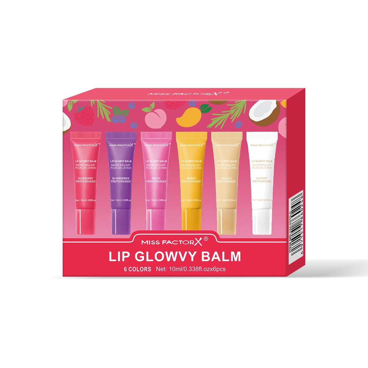 Fruit Glow Hydrating Lip Oil Set – 6 Pieces