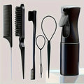 Complete 6-Piece Hair Styling, Braiding & Detangling Tool Set