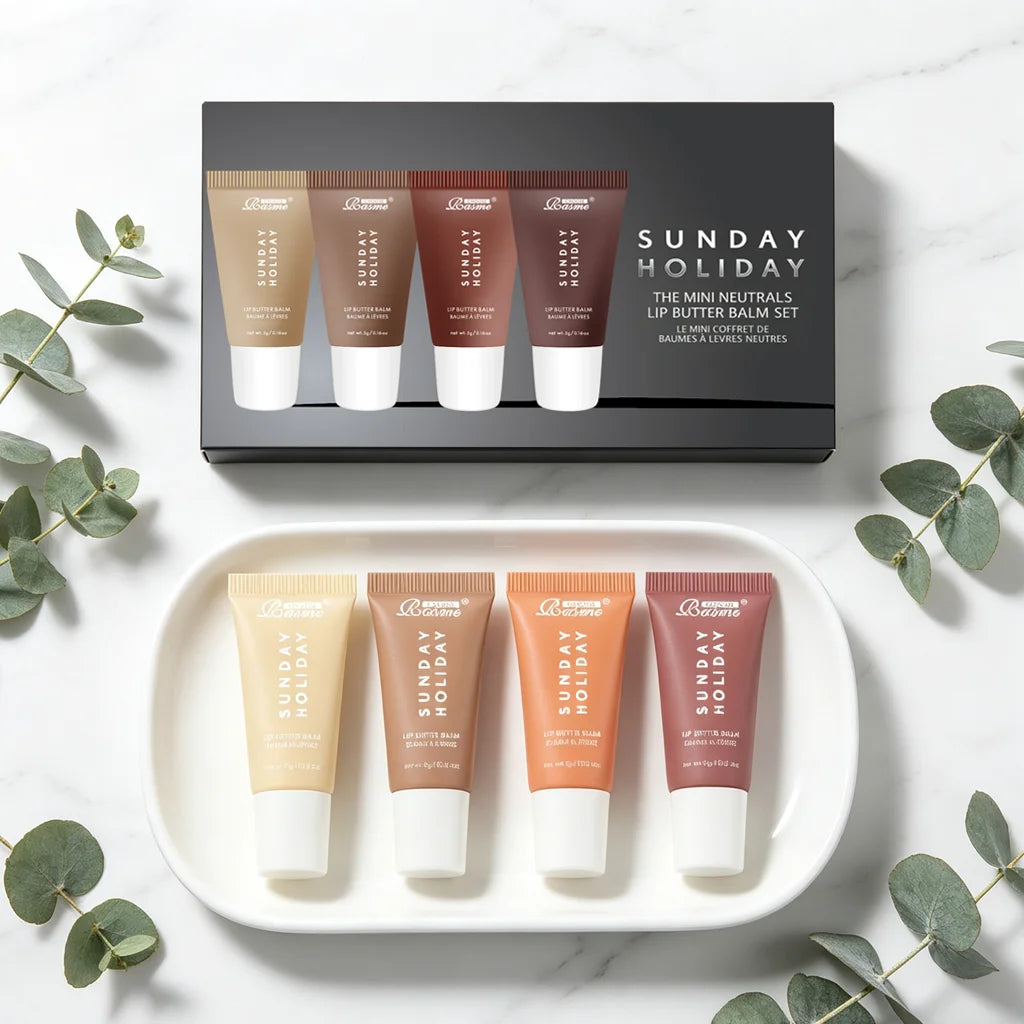 4-Piece Hydrating Lip Butter Balm Set