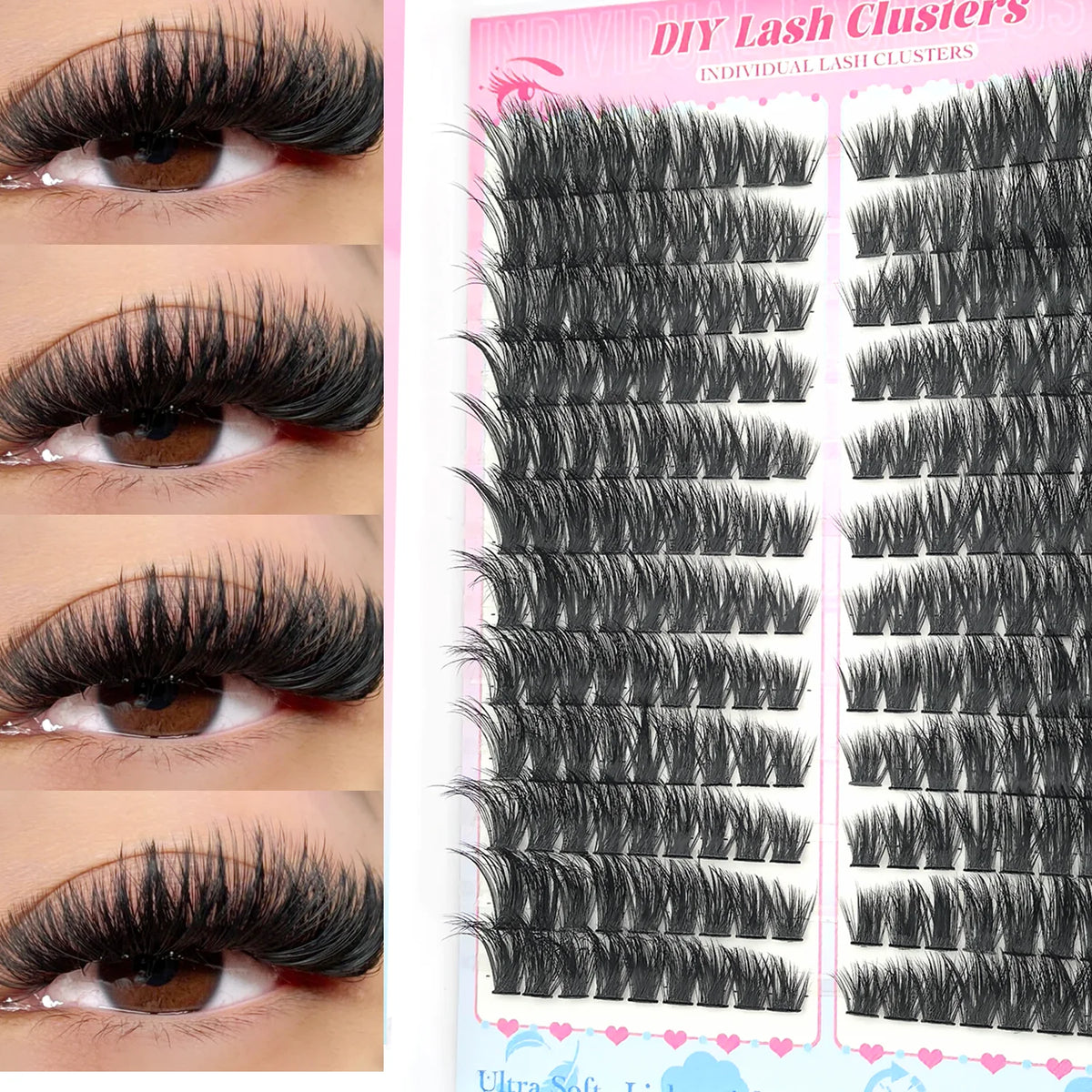 DIY Wispy Individual Cluster Lashes – Soft & Lightweight