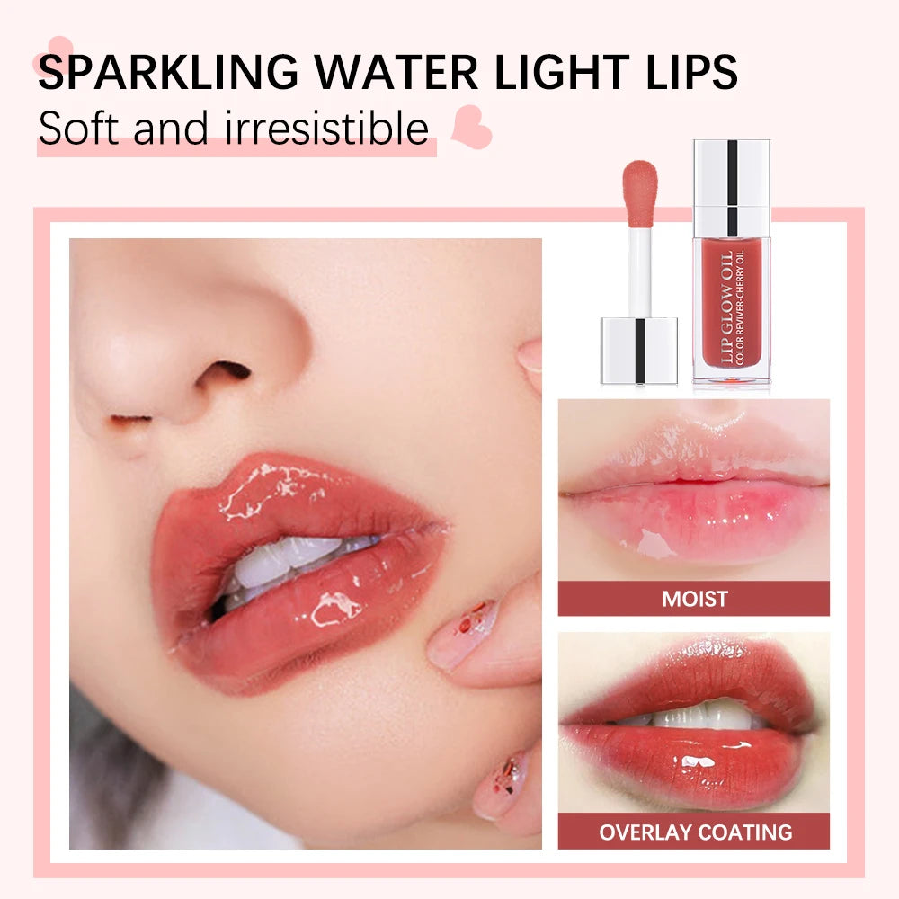 Hydrating Lip Glow Oil – High-Shine Moisturizing Gloss
