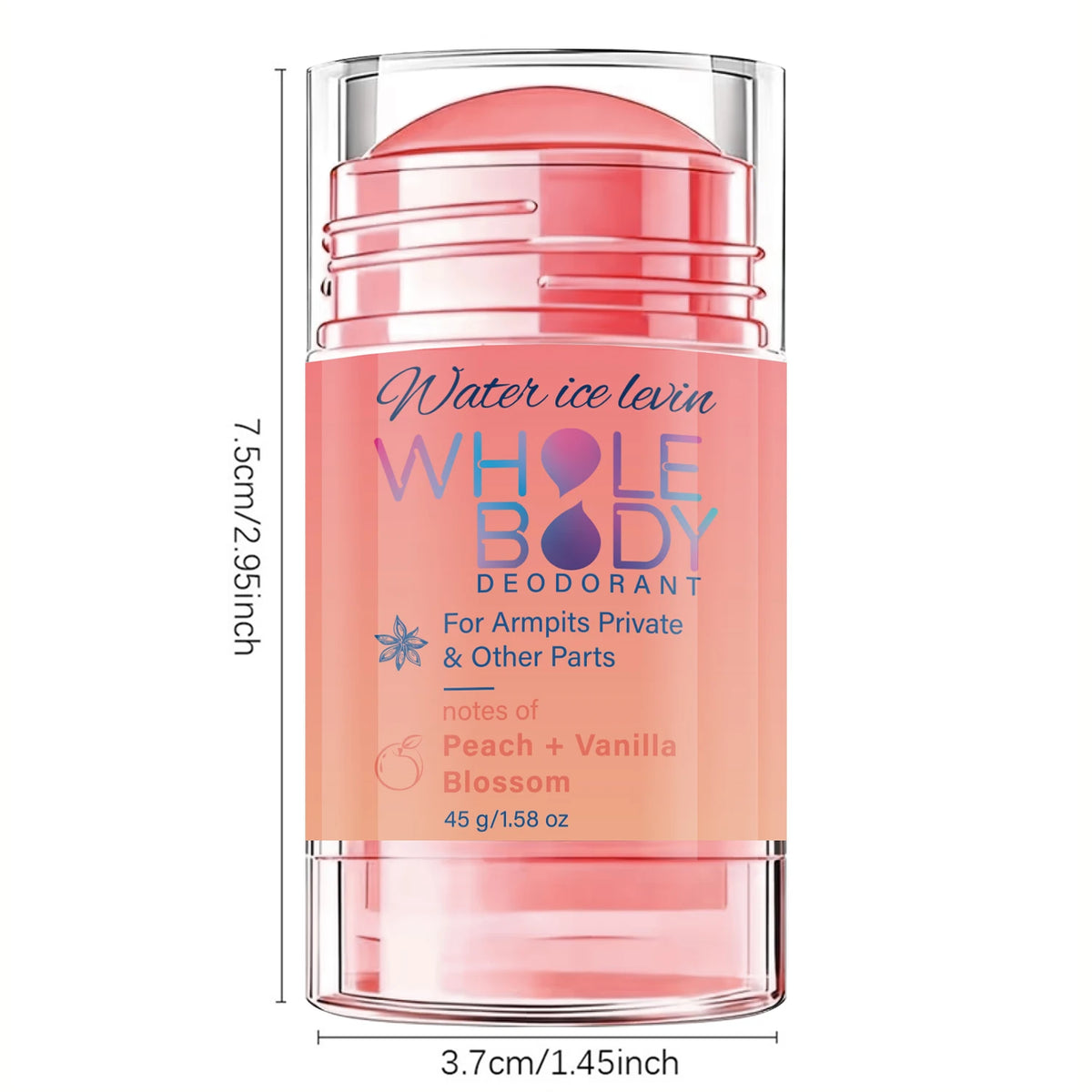 Whole Body Deodorant Stick Peach Vanilla Freshness