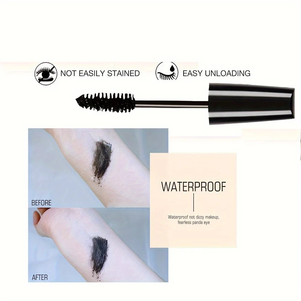 Silk Fiber Mascara 5D Lengthening & Curling, Waterproof