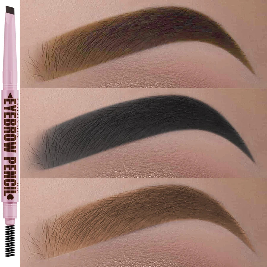 2-in-1 Waterproof Eyebrow Pencil with Spoolie – 5 Shades