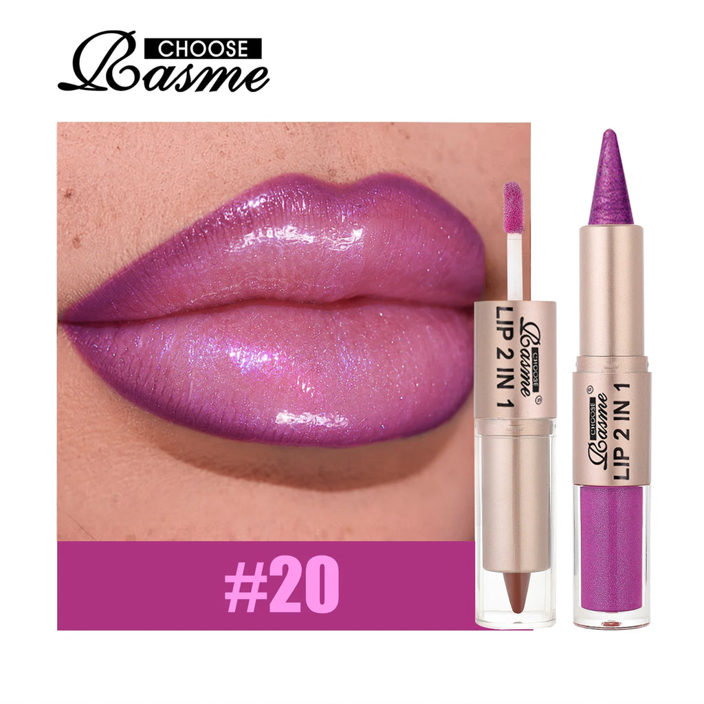 2-in-1 Matte Lip Liner & Gloss Duo