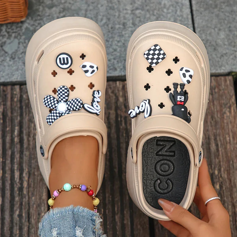 Women’s Chunky Platform Clogs Casual Slip-On Sandal
