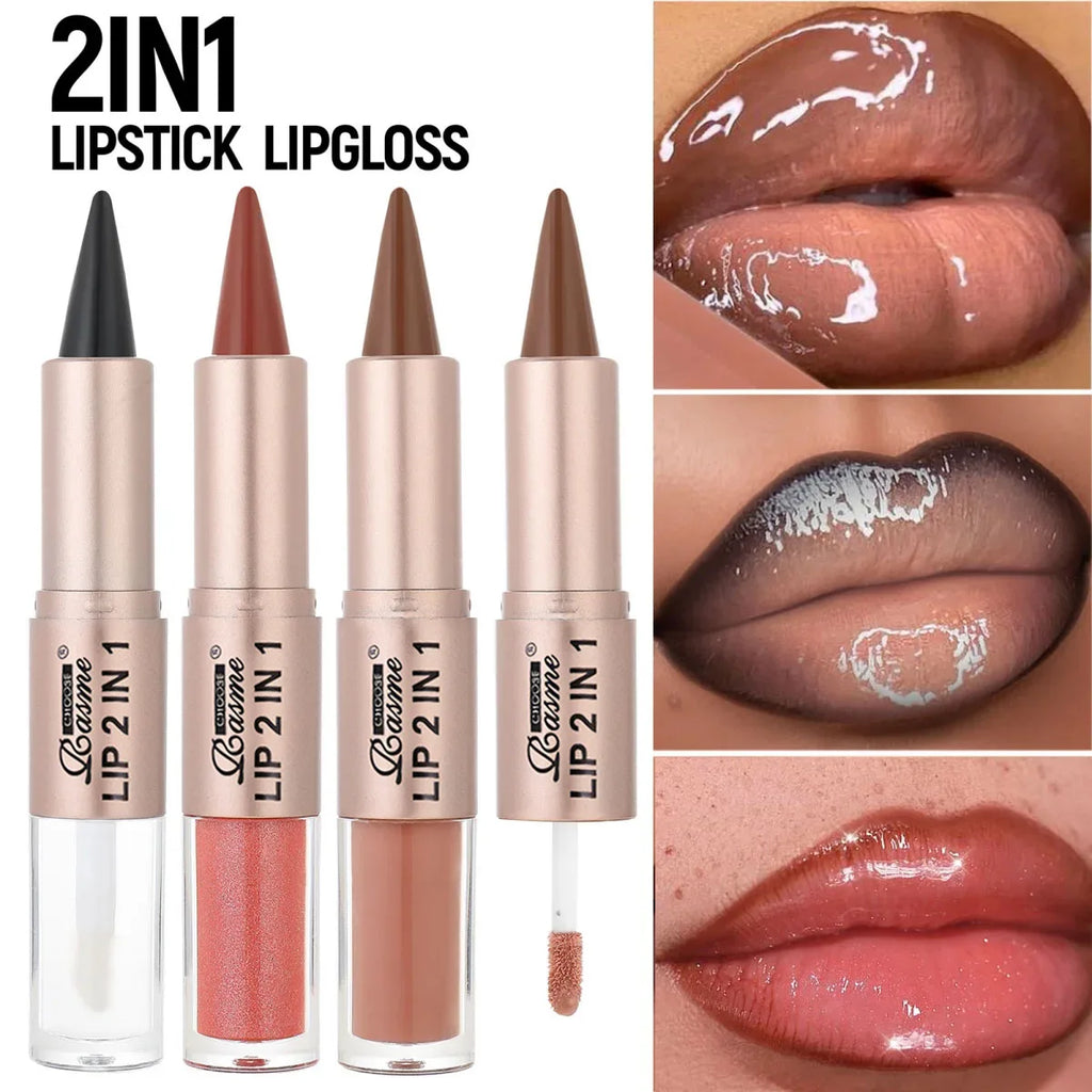 2-in-1 Matte Lip Liner & Gloss Duo