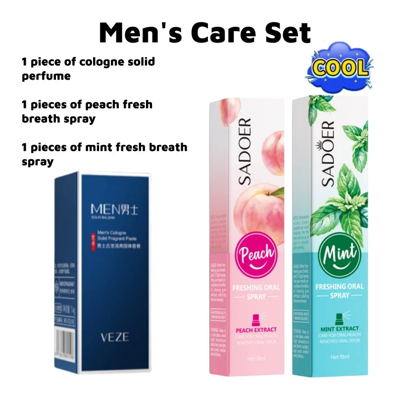 Men’s Refreshing Solid Cologne Stick Portable Fresh Fragrance