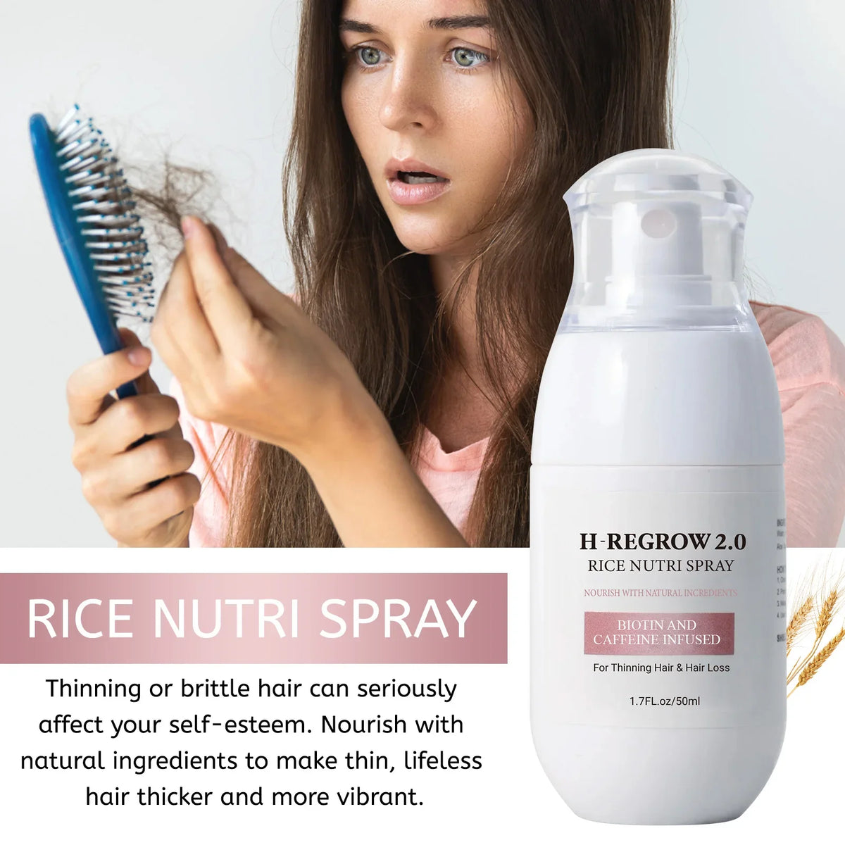 Rice Water Strengthening Hair & Scalp Spray – 60ml