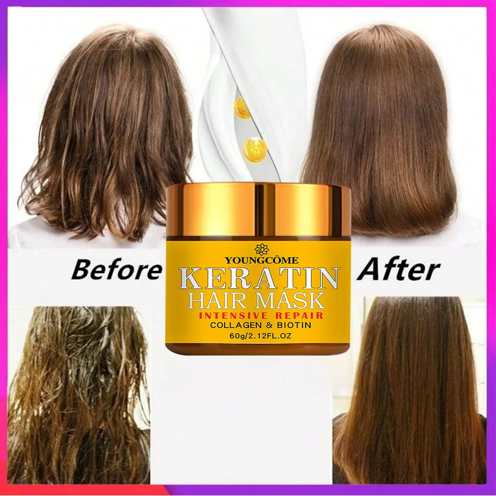 Keratin & Biotin Nourishing Hair Mask – Deep Conditioning Treatment