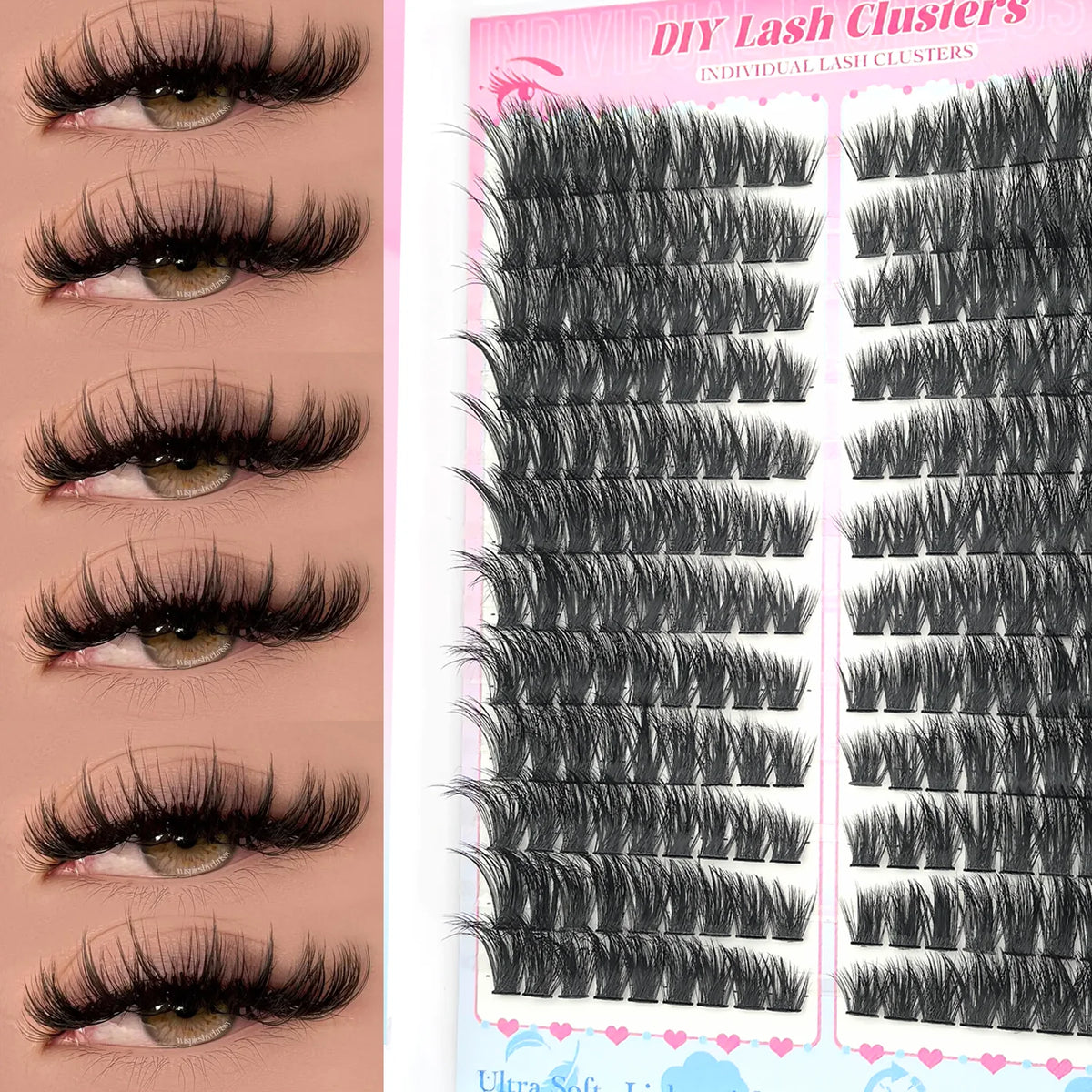 DIY Wispy Individual Cluster Lashes – Soft & Lightweight